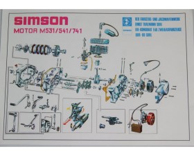 PLAKÁT - MOTOR SIMSON S51/S50 - ( 68 X 48CM )